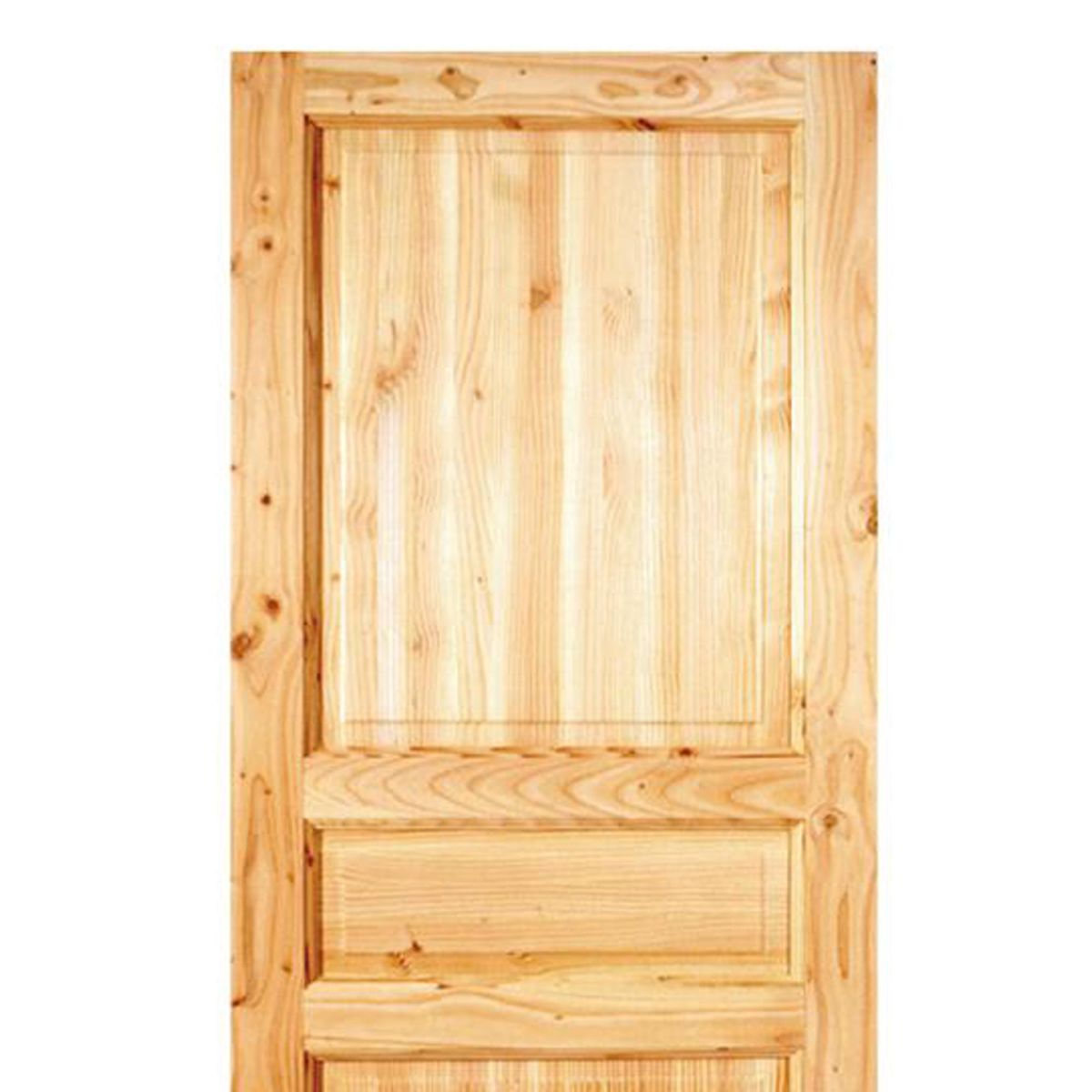 HOLZTEK - Puerta Exterior Madera pino oregón 95x200 cm Puyehue 120 Natural