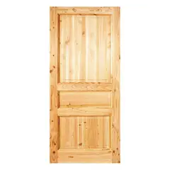 HOLZTEK - Puerta Exterior Madera pino oregón 80x200 cm Puyehue 120 Natural