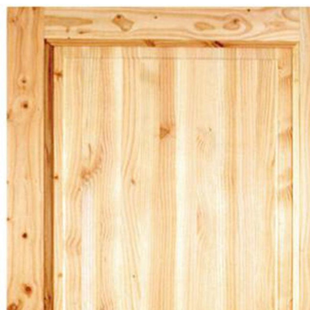 HOLZTEK - Puerta Exterior Madera pino oregón 70x220 cm Puyehue 120 Natural