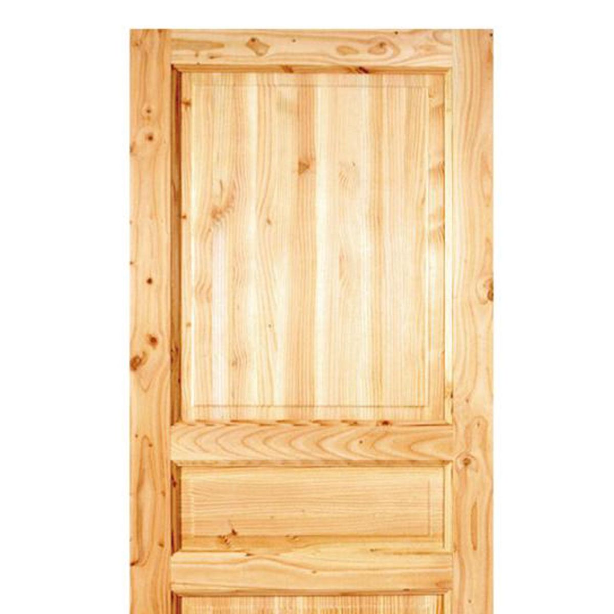 HOLZTEK - Puerta Exterior Madera pino oregón 100x220 cm Puyehue 120 Natural