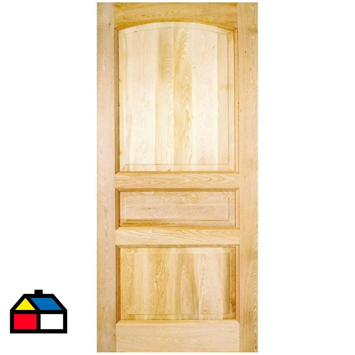 HOLZTEK - Puerta Exterior Madera pino oregón 70x200 cm Puyehue 121 Natural