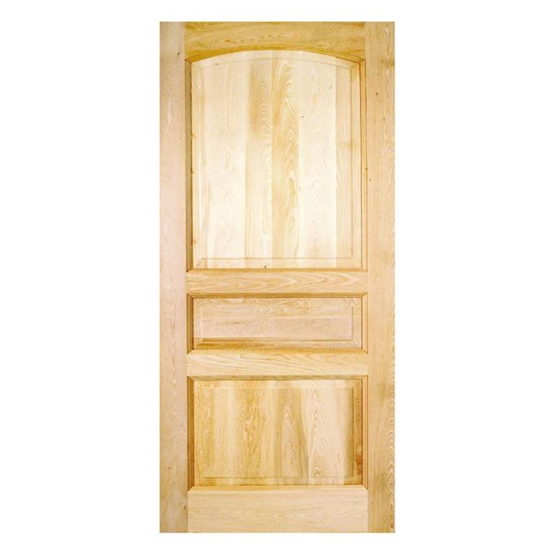 HOLZTEK - Puerta Exterior Madera pino oregón 95x200 cm Puyehue 121 Natural