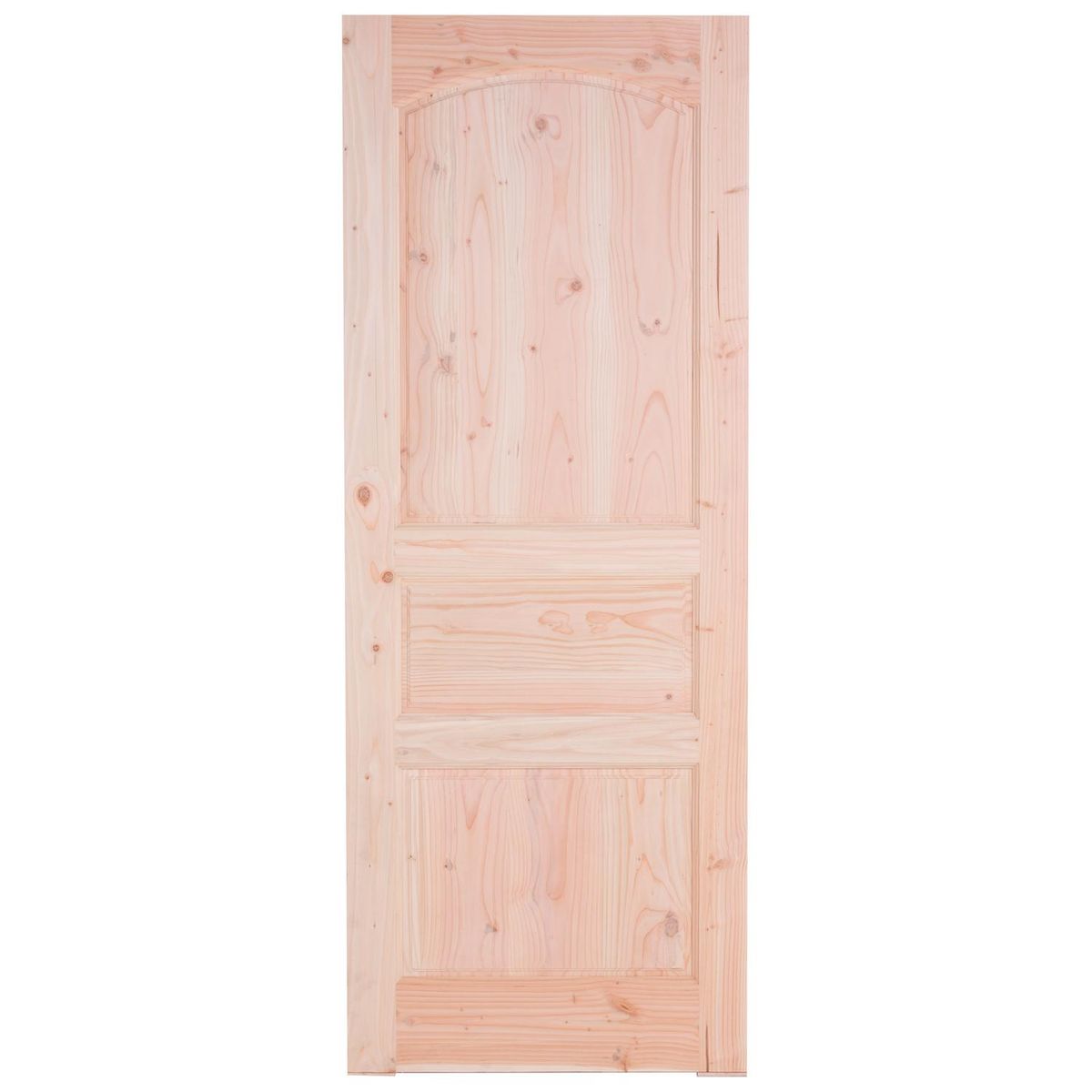 HOLZTEK - Puerta Exterior Madera pino oregón 80x210 cm Puyehue 121 Natural