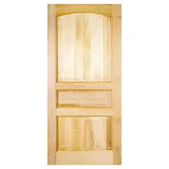 HOLZTEK - Puerta Exterior Madera pino oregón 90x210 cm Puyehue 121 Natural