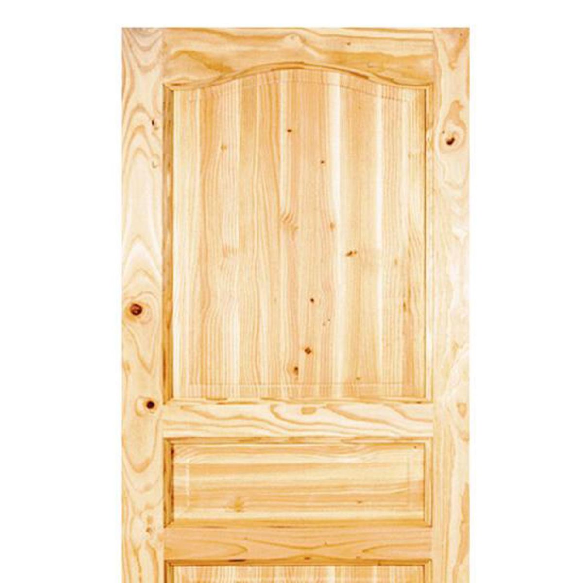 Puerta Exterior Madera pino oregón 80x200 cm Puyehue 122 Natural, marca HOLZTEK - Foto 2