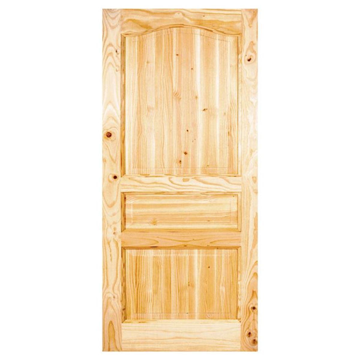 HOLZTEK - Puerta Exterior Madera pino oregón Puyehue 122 Natural