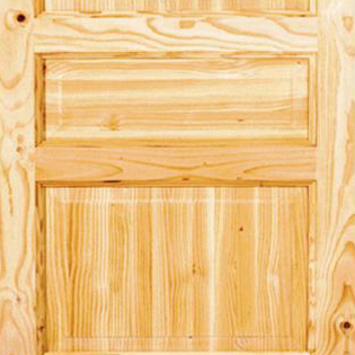 HOLZTEK - Puerta Exterior Madera pino oregón 90x210 cm Puyehue 122 Natural
