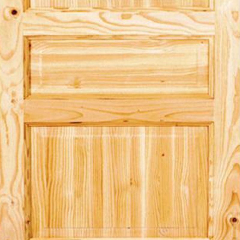 HOLZTEK - Puerta Exterior Madera pino oregón 90x210 cm Puyehue 122 Natural