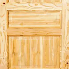 HOLZTEK - Puerta Exterior Madera pino oregón 90x210 cm Puyehue 122 Natural