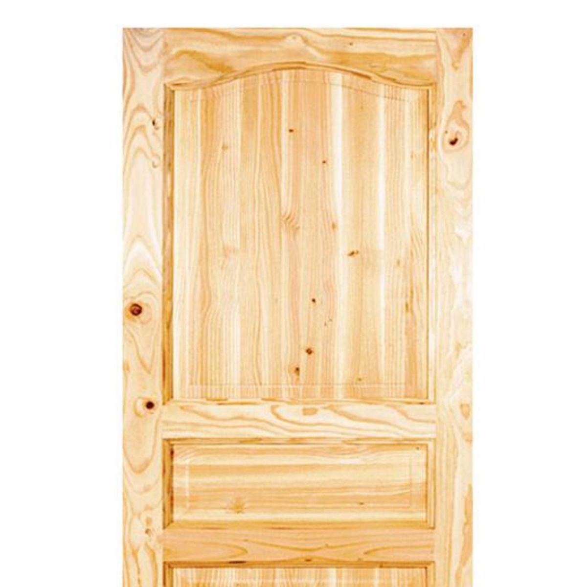 HOLZTEK - Puerta Exterior Madera pino oregón 100x220 cm Puyehue 122 Natural