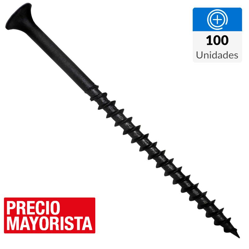 MAMUT - Tornillo Autoperforante Cabeza Phillips Yeso-Cartón 2-1/2 " 8 mm 100 Unidades