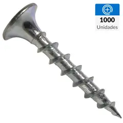 MAMUT - Tornillo Autoperforante Cabeza Phillips Yeso-Cartón 1 " 6 mm 1000 Unidades