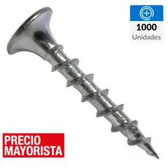 MAMUT - Tornillo Autoperforante Cabeza Phillips Yeso-Cartón 1-1/4 " 6 mm 1000 Unidades