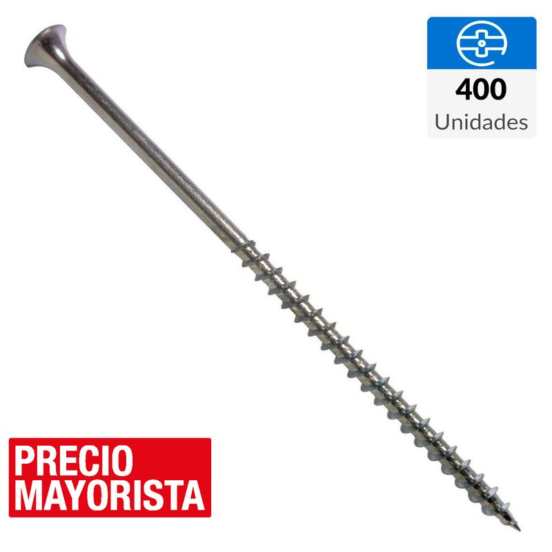 MAMUT - Tornillo Autoperforante Cabeza Phillips Yeso-Cartón 2 " 6 mm 400 Unidades