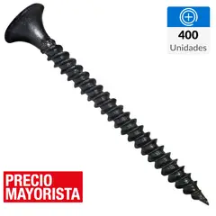 MAMUT - Tornillo Autoperforante Cabeza Phillips Yeso-Cartón 2 " 6 mm 400 Unidades