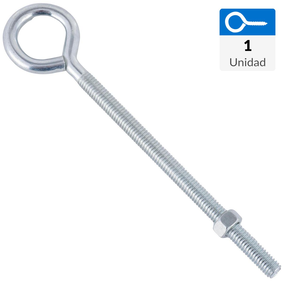 FIXSER - Perno ojo con tuerca 3/8" x 8mm 1 unidad