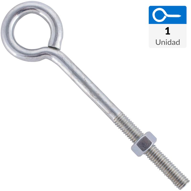 FIXSER - Perno ojo con tuerca 1/2" x 8mm 1 unidad