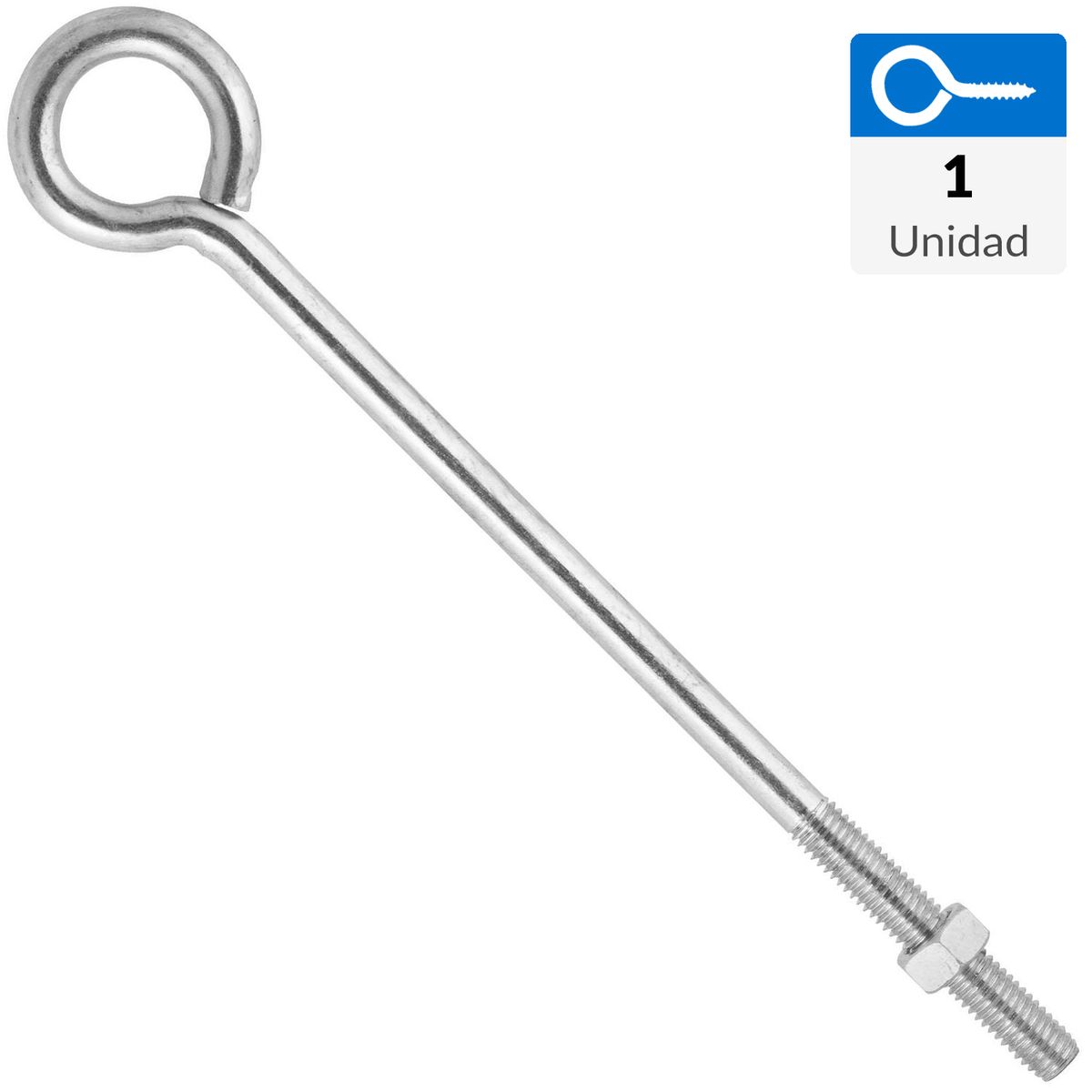 FIXSER - Perno ojo con tuerca 1/2" x 12mm 1 unidad