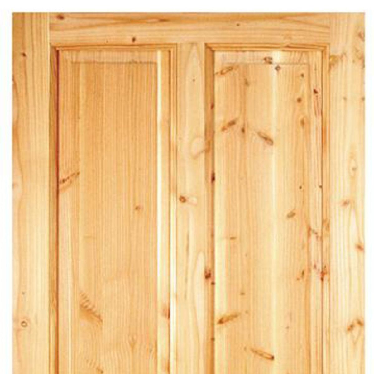 HOLZTEK - Puerta Exterior Madera pino oregón 100x210 cm Rupanco 140 Natural