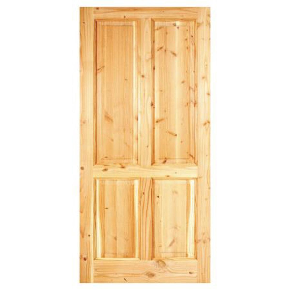 HOLZTEK - Puerta Exterior Madera pino oregón 85x220 cm Rupanco 140 Natural