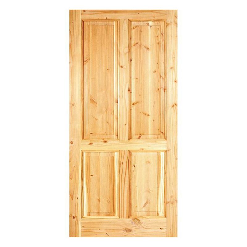HOLZTEK - Puerta Exterior Madera pino oregón 95x220 cm Rupanco 140 Natural