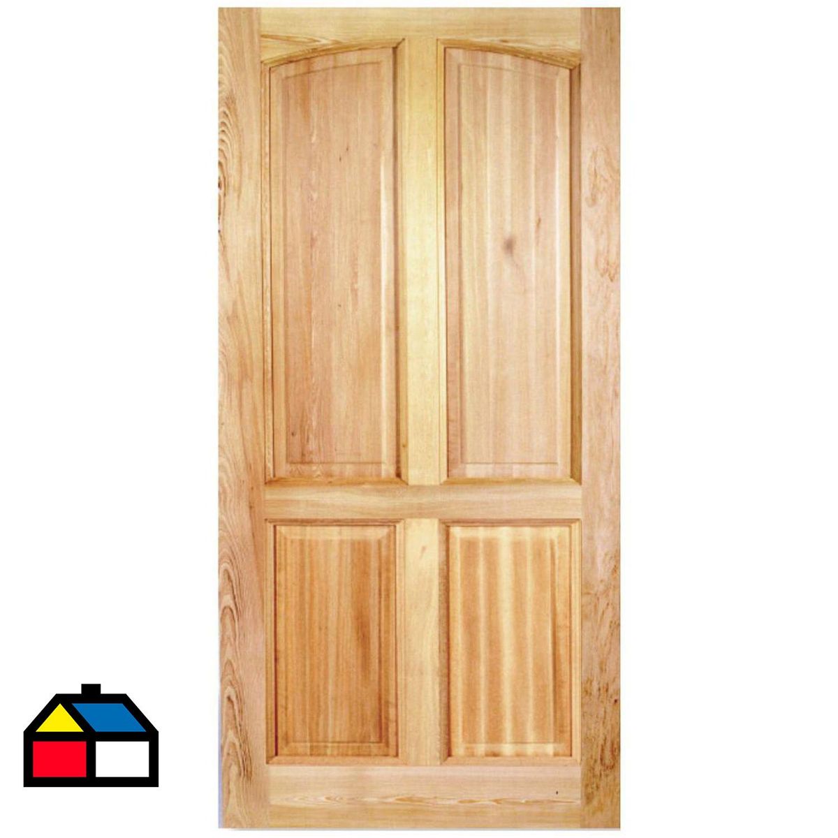 HOLZTEK - Puerta Exterior Madera pino oregón 75x200 cm Rupanco 141 Natural