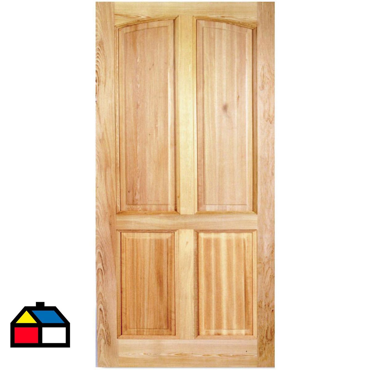HOLZTEK - Puerta Exterior Madera pino oregón 85x200 cm Rupanco 141 Natural