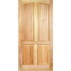 HOLZTEK - Puerta Exterior Madera pino oregón 80x200 cm Rupanco 141 Natural