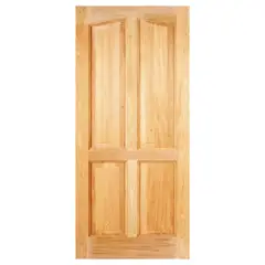 HOLZTEK - Puerta Exterior Madera pino oregón 75x210 cm Rupanco 142 Natural
