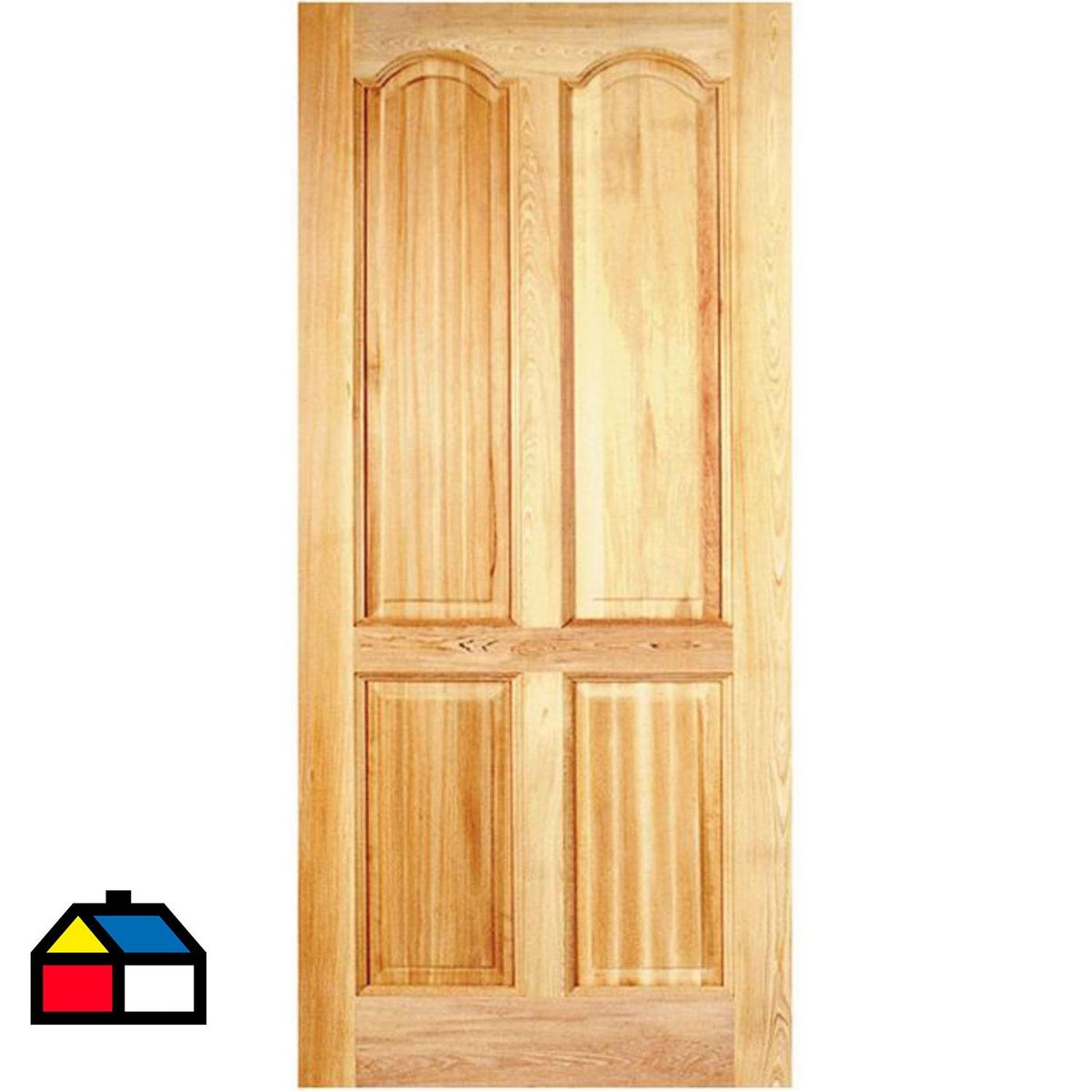HOLZTEK - Puerta Exterior Madera pino oregón 90x200 cm Rupanco 143 Natural