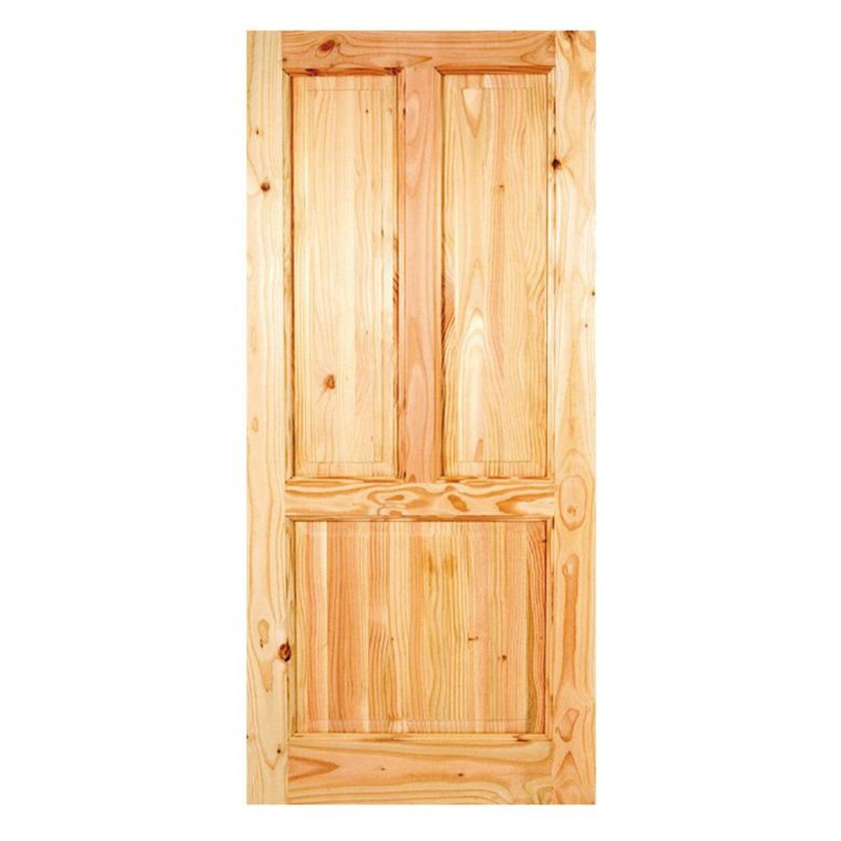 HOLZTEK - Puerta Madera pino oregón 90x210 cm Calafquén Natural