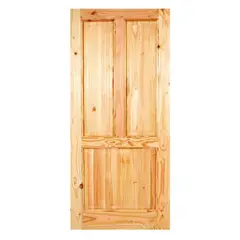 HOLZTEK - Puerta Madera pino oregón 90x210 cm Calafquén Natural