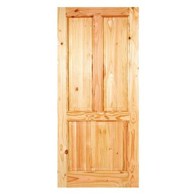 Puerta Interior Madera pino oregn 95x210 cm Calafqun Natural