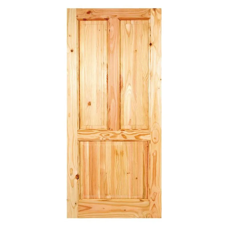 HOLZTEK - Puerta Madera pino oregón 95x210 cm Calafquén Natural