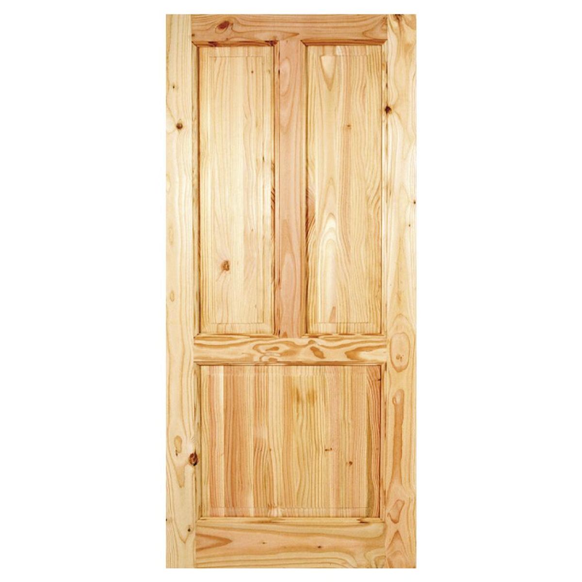 HOLZTEK - Puerta Exterior Madera pino oregón 70x220 cm Calafquen 110 Natural