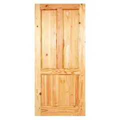 HOLZTEK - Puerta Madera pino oregón 95x220 cm Calafquén Natural