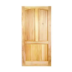 HOLZTEK - Puerta Exterior Madera pino oregón 75x220 cm Calafquen 111 Natural