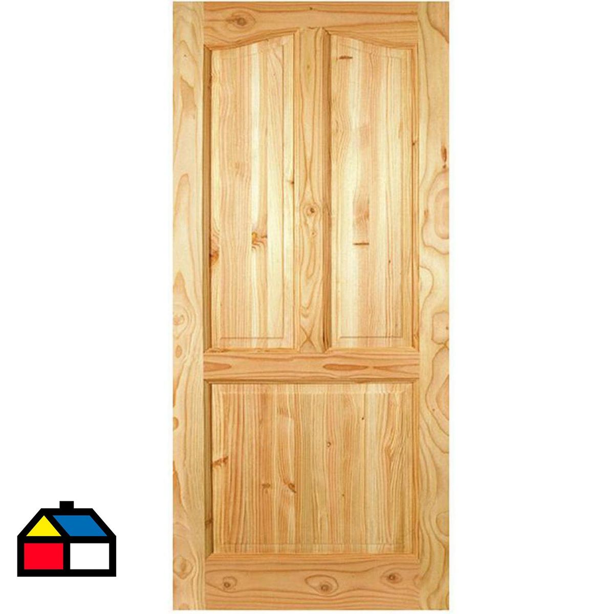 HOLZTEK - Puerta Exterior Madera pino oregón 70x200 cm Calafquen 112 Natural