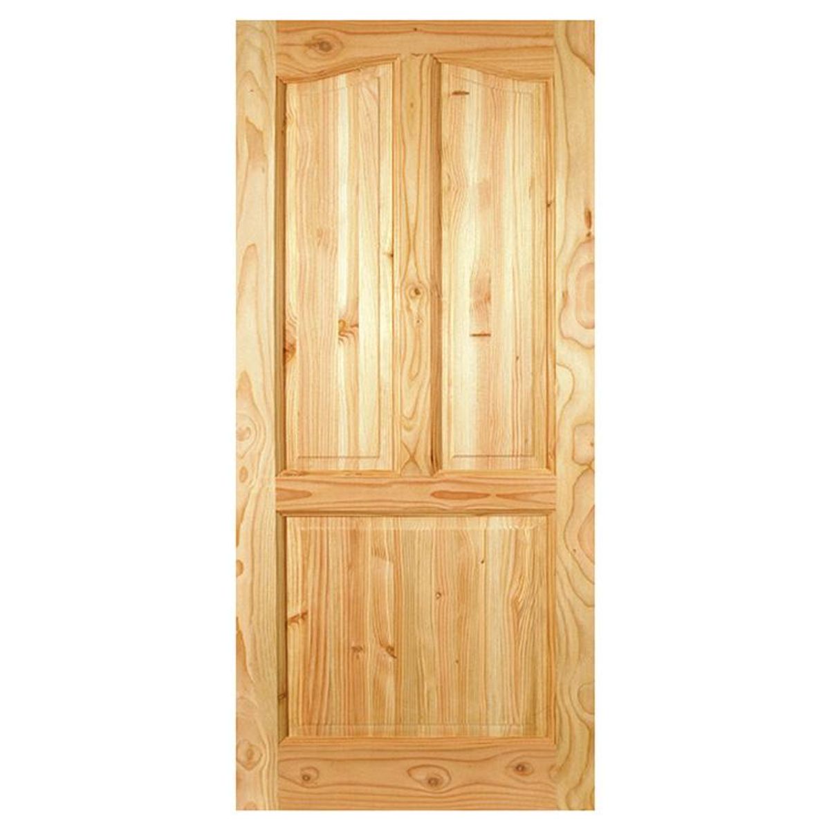 HOLZTEK - Puerta Exterior Madera pino oregón 75x210 cm Calafquen 112 Natural
