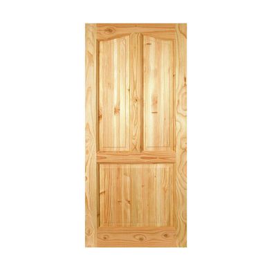 Puerta Exterior Madera pino oregn 90x220 cm Calafquen 112 Natural