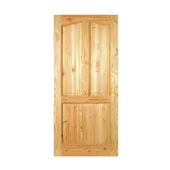 HOLZTEK - Puerta Exterior Madera pino oregón 90x220 cm Calafquen 112 Natural