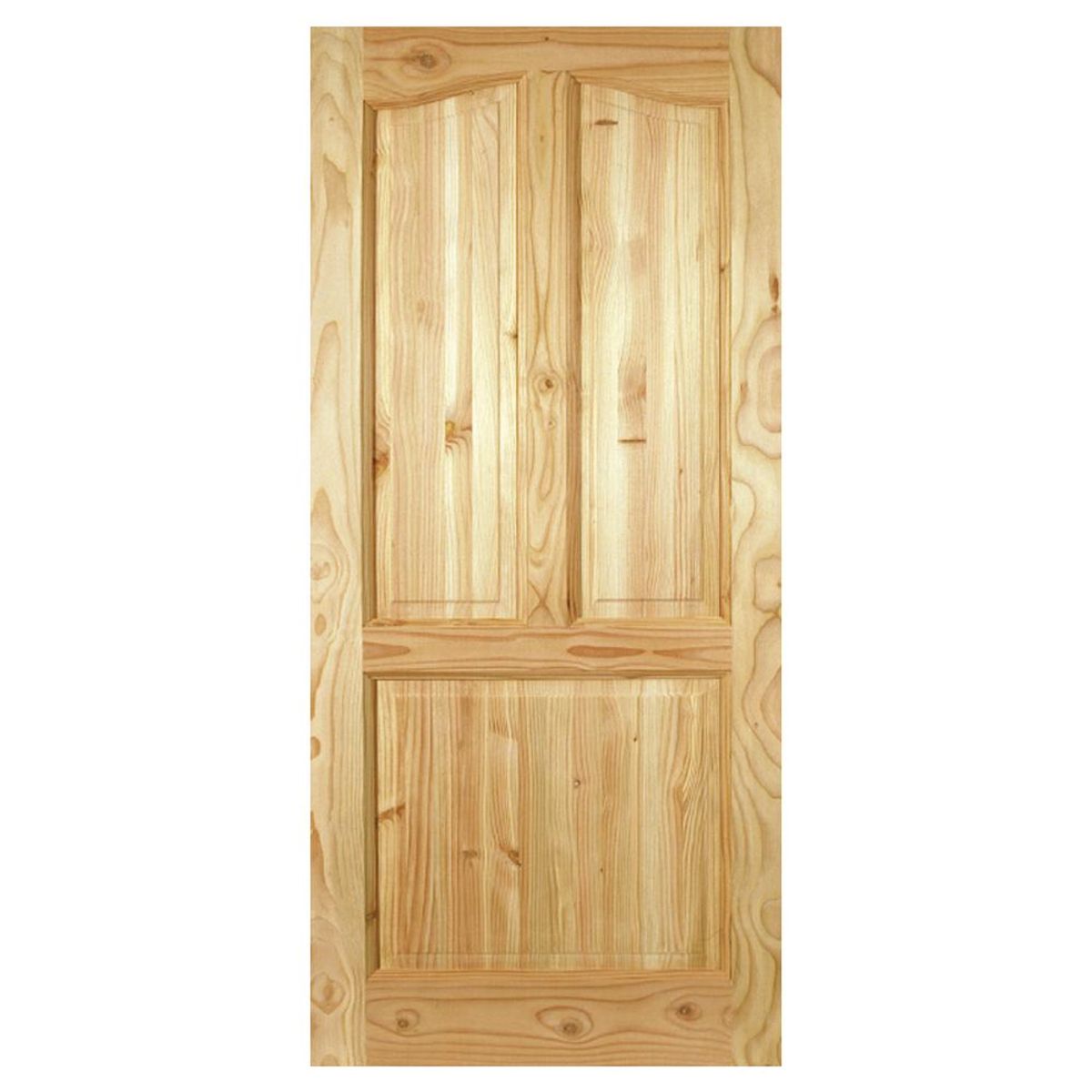 HOLZTEK - Puerta Exterior Madera pino oregón 100x220 cm Calafquen 112 Natural