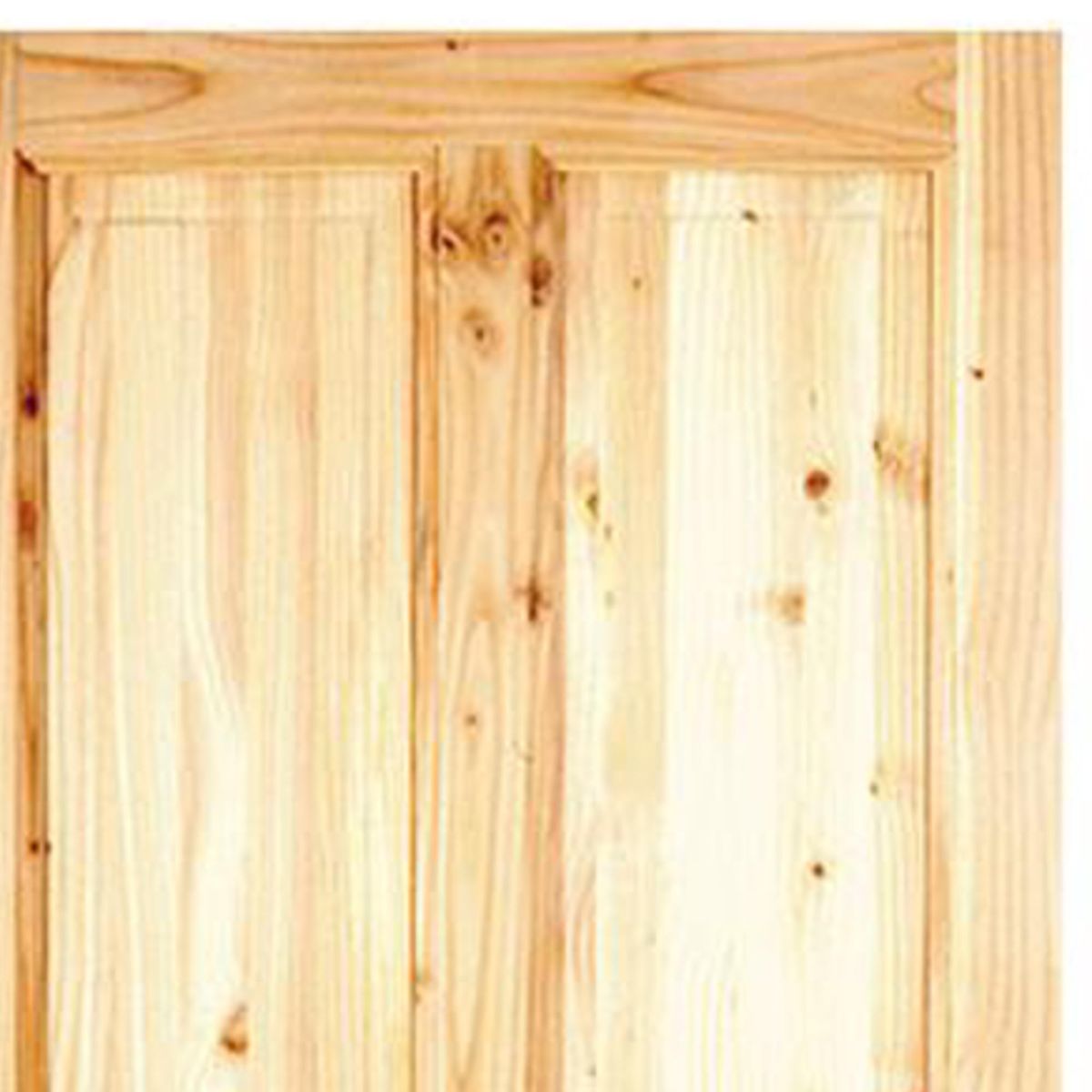 HOLZTEK - Puerta Exterior Madera pino oregón 75x210 cm Ranco 130 Natural