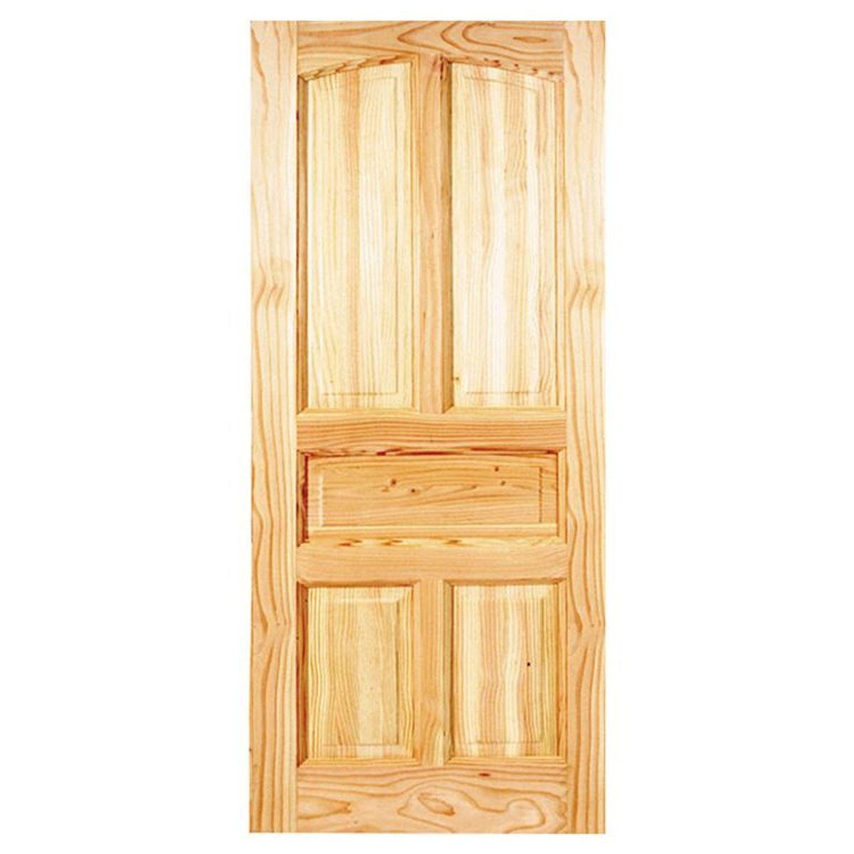 HOLZTEK - Puerta Exterior Madera pino oregón 80x220 cm Ranco 131 Natural