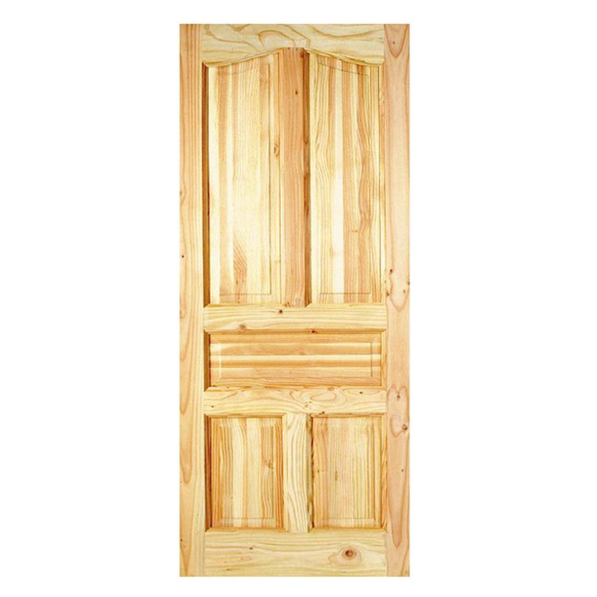 Puerta Exterior Madera pino oregón 80x200 cm Ranco 132 Natural, marca HOLZTEK - Foto Principal
