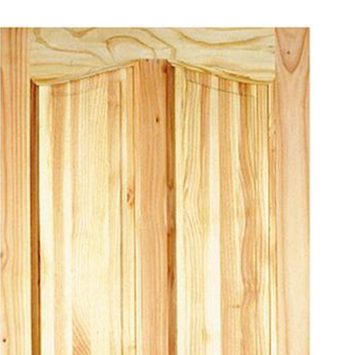 Puerta Exterior Madera pino oregón 80x200 cm Ranco 132 Natural, marca HOLZTEK - Foto 2