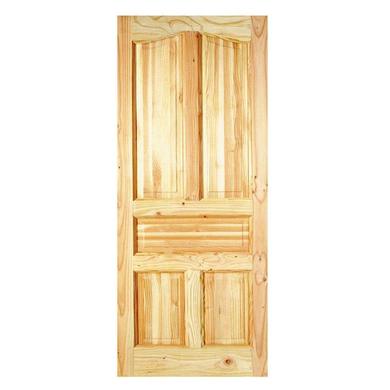 HOLZTEK - Puerta Madera pino oregón 95x200 cm Ranco Natural