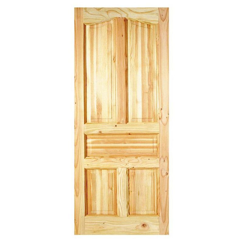 HOLZTEK - Puerta Madera pino oregón 100x210 cm Ranco Natural