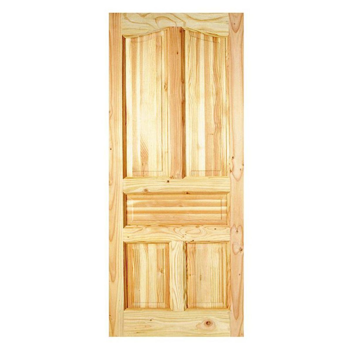 HOLZTEK - Puerta Exterior Madera pino oregón 80x220 cm Ranco 132 Natural