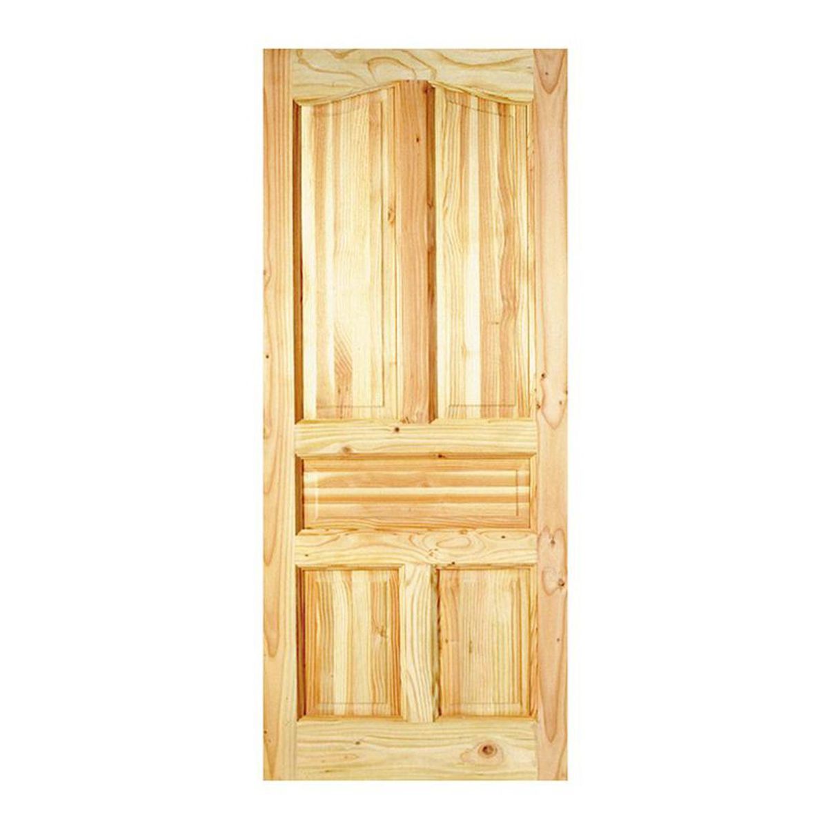 HOLZTEK - Puerta Exterior Madera pino oregón 85x220 cm Ranco 132 Natural